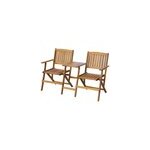 Banc de jardin meuble de patio d'extrieur 140 x 60 x 88 cm bois marron
