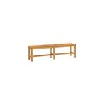 Banc de jardin meuble de patio d'extrieur 150 x 35 x 45 cm bois marron