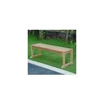 Banc teck winbledon 140cm (sans dossier)