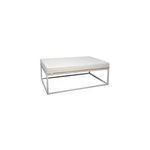 Banquette icub 40x120x51h cm blanc blanc