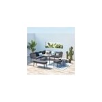 Baracoa - salon jardin rsine gris