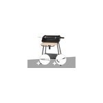 Barbecue charbon bergamo + pince en inox + brosse en t - somagic