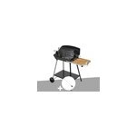 Barbecue � charbon excel duo grill sur chariot + tournebroche - somagic