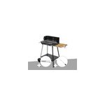 Barbecue charbon florence + pince en inox + kit tournebroche - somagic