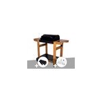 Barbecue � charbon indiana + gant + malette 8 accessoires - somagic