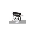 Barbecue � charbon sur chariot michigan + malette de 8 accessoires inox - somagi