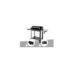 Barbecue charbon vulcano 3000 + gant de protection + malette 8 accessoires inox