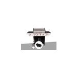 Barbecue � gaz avec chariot manhattan 450gpi + plancha + gant de protection