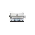 Barbecue gaz encastrable prestige pro 665 inox 5 br�leurs + sizzle zone + br�leu
