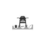 Barbecue � gaz q 1200n noir avec pied + housse + r�tissoire + spatule - weber