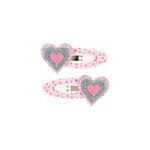 Barettes fiebe - ruban avec coeur