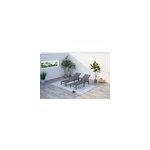 Bari lot de 2 transats en aluminium gris foncé Bari lot de 2 transats en aluminium gris foncé