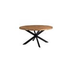 Bari - table � manger ronde 4 personnes d130 cm en bois massif