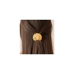 Barrette coquillage dor - pince cheveux