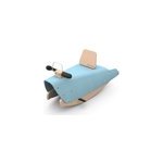 Bascule et porteur voiture - bleu