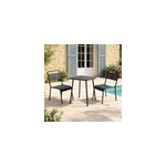 Bergame ensemble table de jardin carr�e et 2 chaises