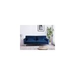 Betty canap� design convertible 3 places en velours bleu