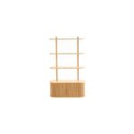 Biblioth�que murale en bois avec rangement 2 portes coulissantes l90 cm epic