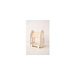 Bibliothque voiture montessori blanc
