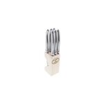 Bloc de 6 couteaux laguiole inox
