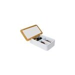 Bote  bijoux bambou blanc avec miroir