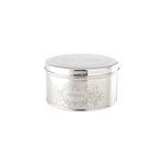 Bote  cookies ronde argente
