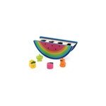 Bo�te � formes past�que et fruits en bois jeu d'�veil color� et �ducatif vilac