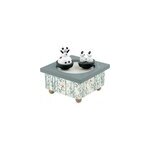 Boite � musique fille & pandas