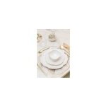 Bol en porcelaine blanche florale 11. 5cm - lot de 6
