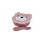 Bol � ventouse en silicone + cuill�