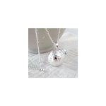 Bola bross� argent, d�cembre topaze