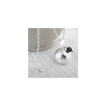 Bola bross� argent, mai emeraude