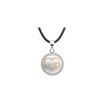 Bola de grossesse argent double coeur d