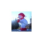 Bonhomme de neige lumineux skieur acrylique
