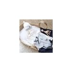 Bonnet de naissance coton bio blanc 1 3