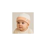 Bonnet de naissance en coton bio vichy