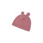 Bonnet ourson en bambou vieux rose 3 -