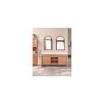 Borneo - meuble double vasque avec plateau terrazzo
