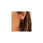 Boucles dorées - anneaux ronds texturés Boucles dorées - anneaux ronds texturés