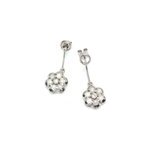 Boucles d'oreilles ambre argent