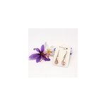 Boucle d'oreilles argent 925me 'goutte'