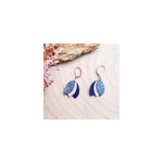 Boucle d'oreille bois chouchous sirène Boucle d'oreille bois chouchous sirène