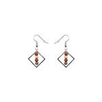 Boucle d'oreille bois et filigrane Boucle d'oreille bois et filigrane