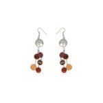 Boucle d'oreille bois et filigrane
