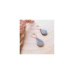 Boucles d'oreilles en bois goutte sirène Boucles d'oreilles en bois goutte sirène