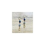 Boucles d'oreilles candy bleu