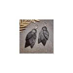 Boucles d'oreilles celeste noir