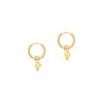 Boucles d'oreilles créoles citrine Boucles d'oreilles créoles citrine