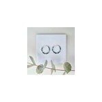 Boucles d'oreilles, croles en emeraude