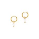 Boucles d'oreilles croles pierre lune